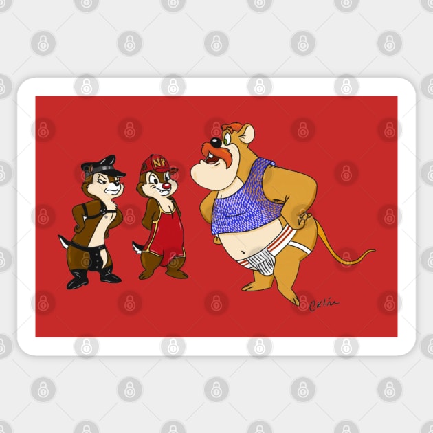 Kink Chip 'n' Dale Sticker by CKline